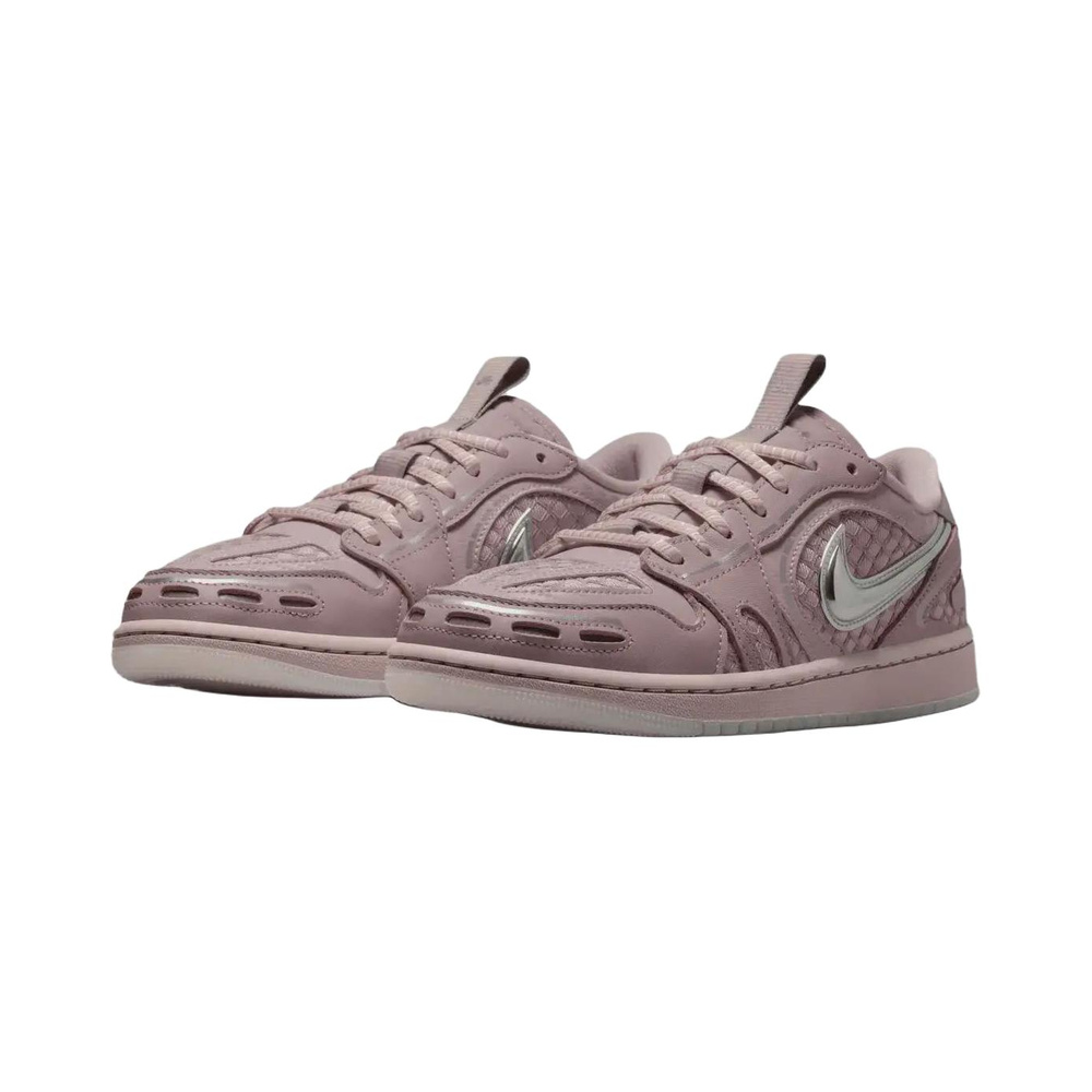 Nike Jordan 1 Low 'Particle Rose / Barely Rose / Metallic Silver / Enigma Stone' Женские