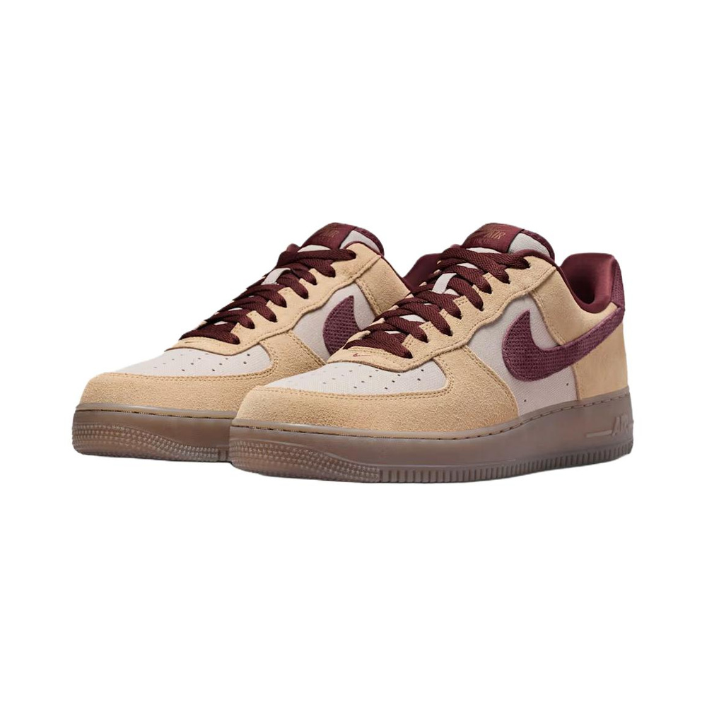 Nike Air Force 1 'Linen / Moon Particle / Mink Brown / Burgundy Crush' Мужские