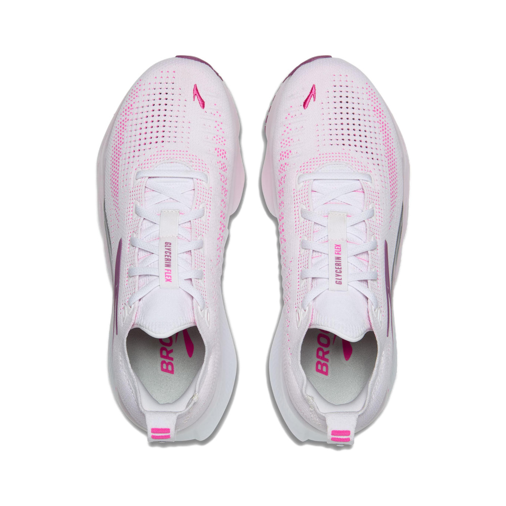 Brooks Glycerin 'White / Pink' Женские