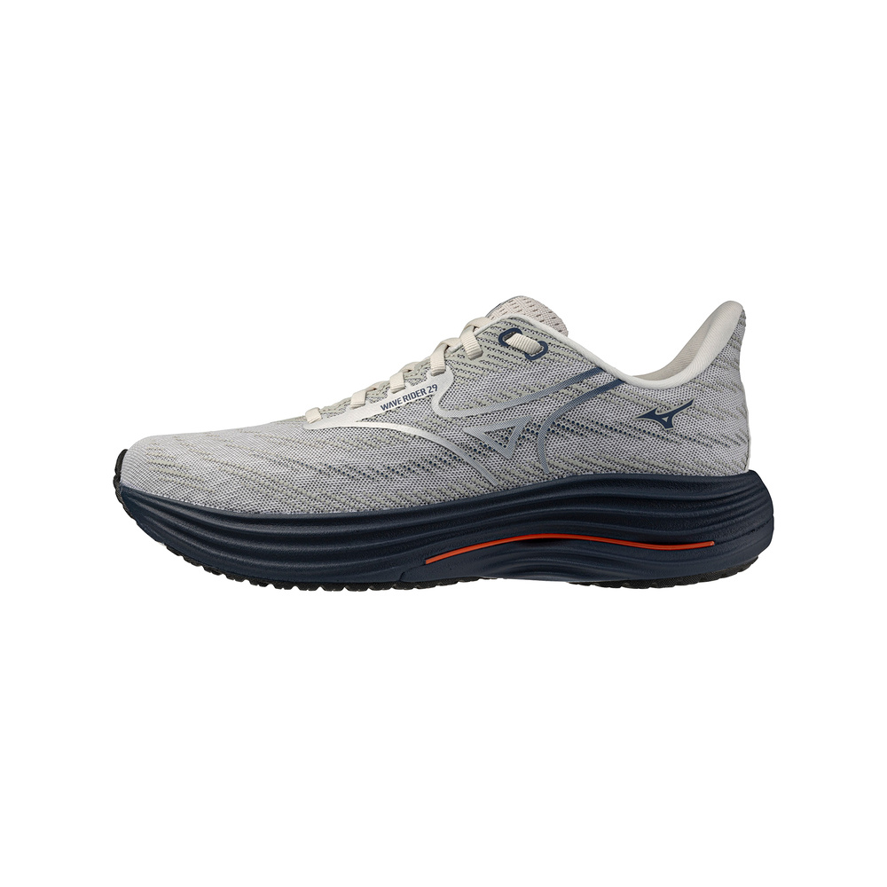 Mizuno Wave Rider 29 'Grey / Silver / Navy Blue' Мужские