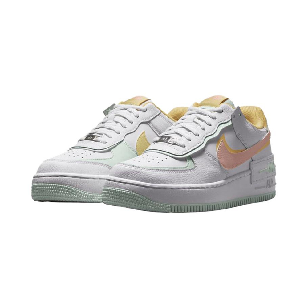 Nike Air Force 1 Shadow 'White / Green Spark / Summit White / Midnight Navy' Женские