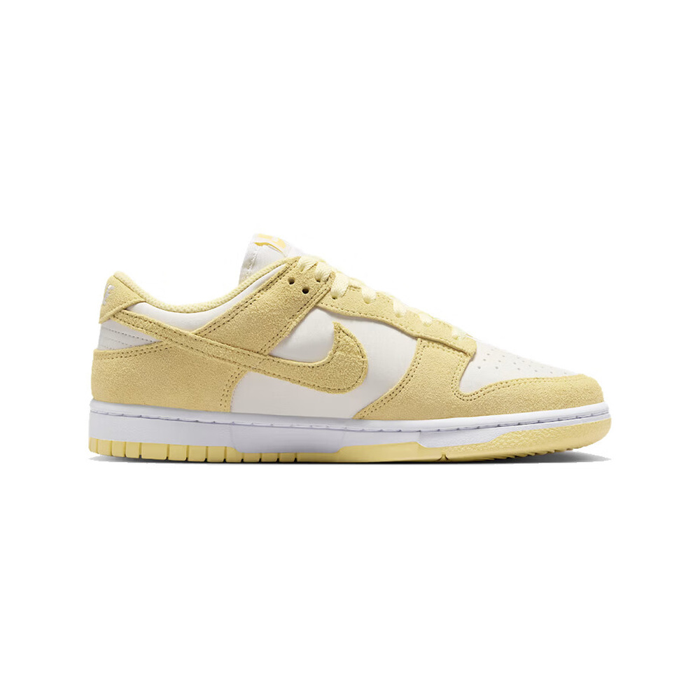 Nike Dunk 'Sail / White / Metallic Silver / Soft Yellow' Женские