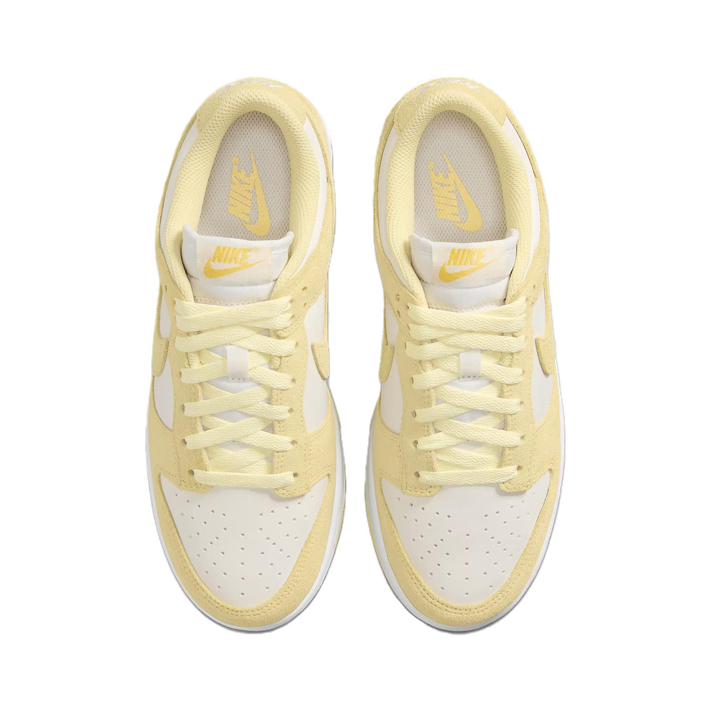 Nike Dunk 'Sail / White / Metallic Silver / Soft Yellow' Женские