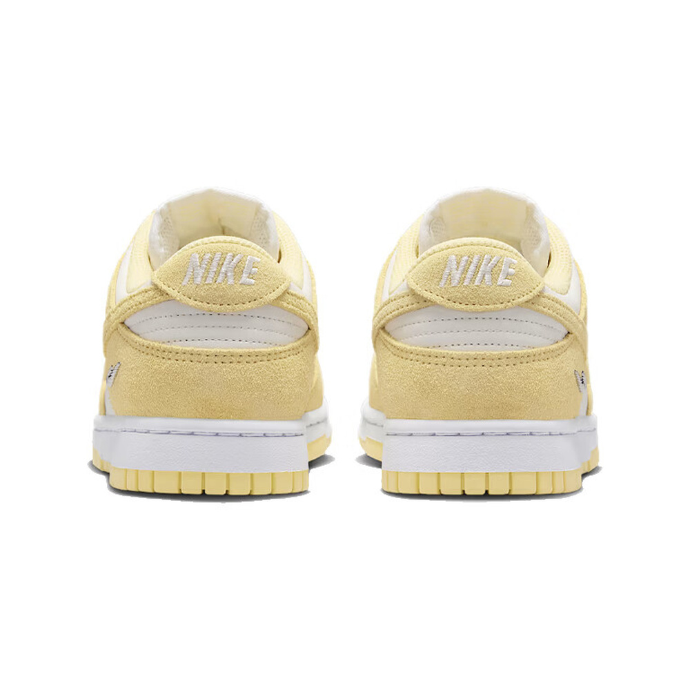 Nike Dunk 'Sail / White / Metallic Silver / Soft Yellow' Женские