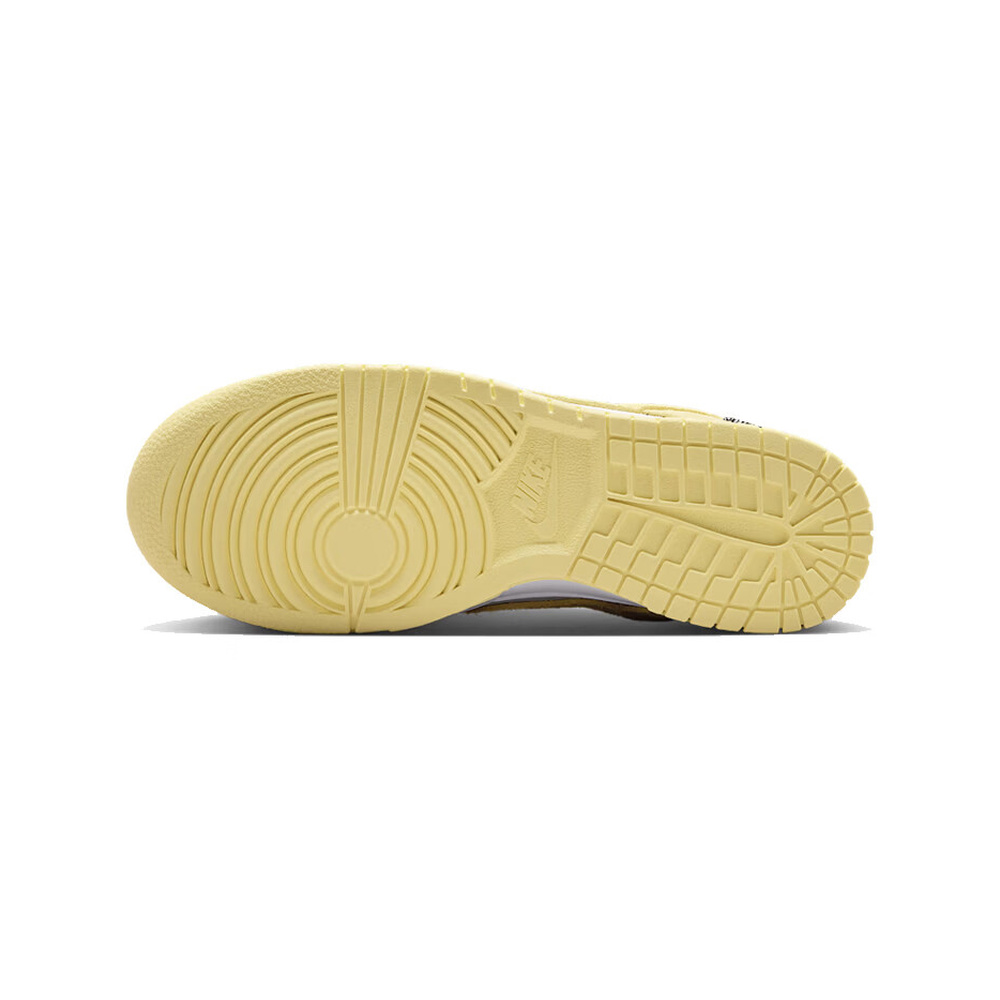 Nike Dunk 'Sail / White / Metallic Silver / Soft Yellow' Женские