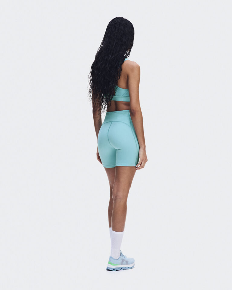 Тайтсы On Performance Tights Short «Aquamarine» Женская