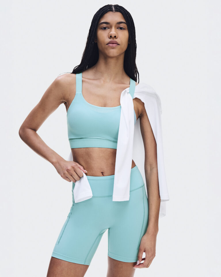Тайтсы On Performance Tights Short «Aquamarine» Женская