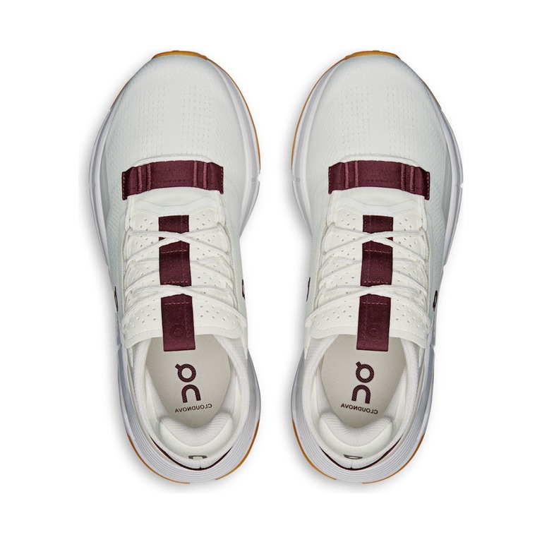 On Cloudnova 2 'Ivory Maroon' Женские