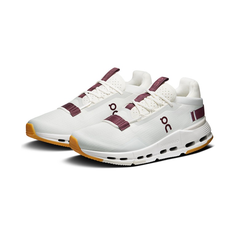 On Cloudnova 2 'Ivory Maroon' Женские