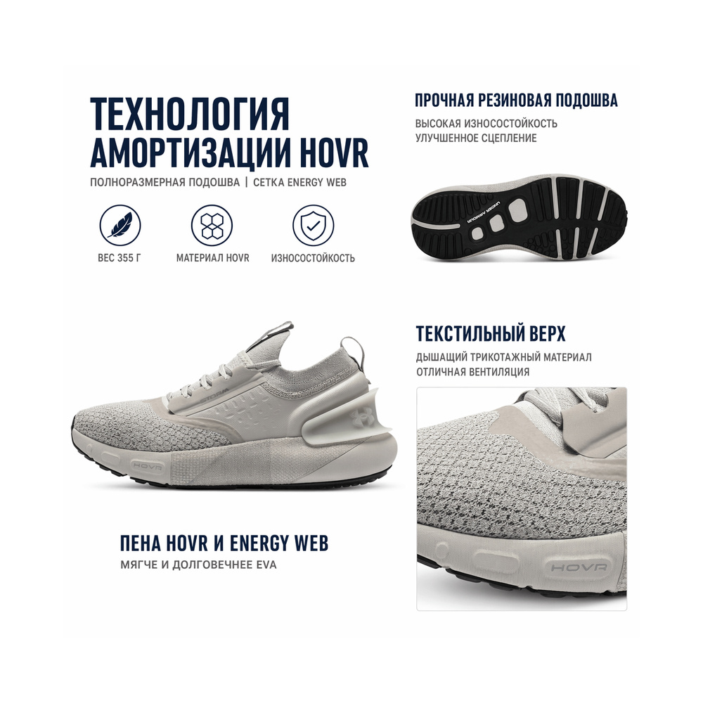 Air Jordan Under Armour Hovr Phantom 3 'White / Sail / Light Chocolate / Linen' Мужские