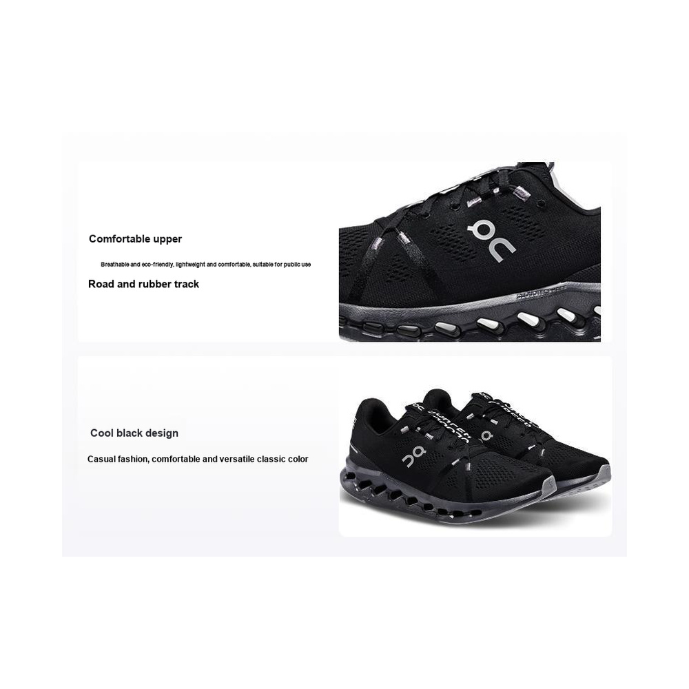 On Cloudsurfer 'Black' Мужские