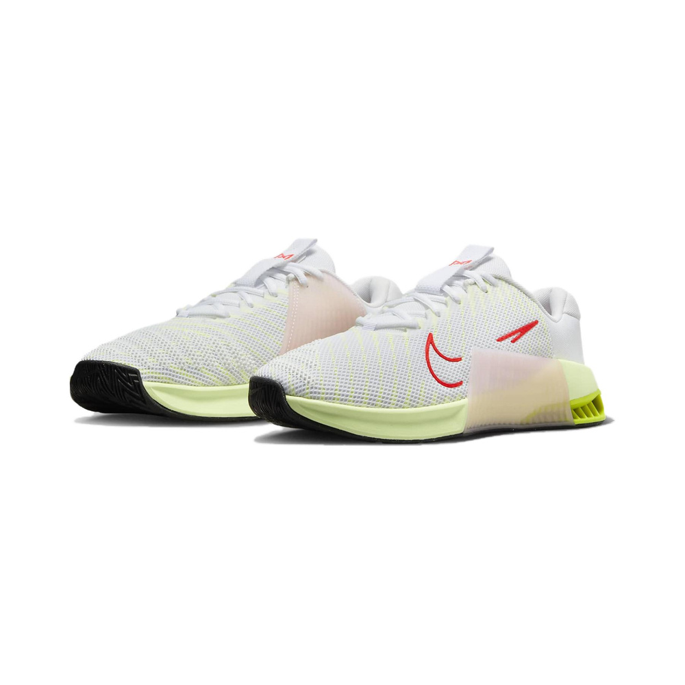 Nike Metcon 9 'White / Volt / Barely Volt / Bright Crimson' Женские