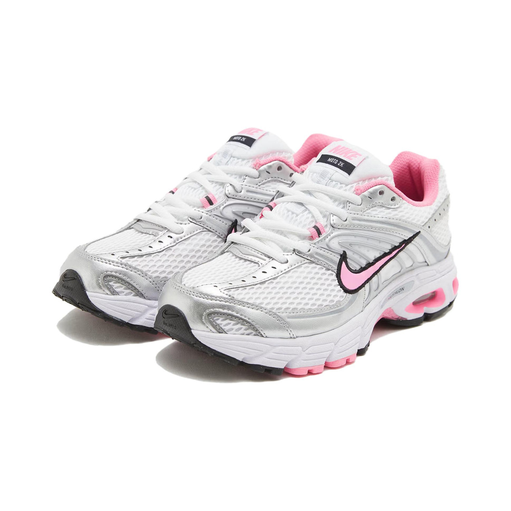Nike Air Max Moto 2k 'White / Metallic Silver / Black / Pink Spell' Женские