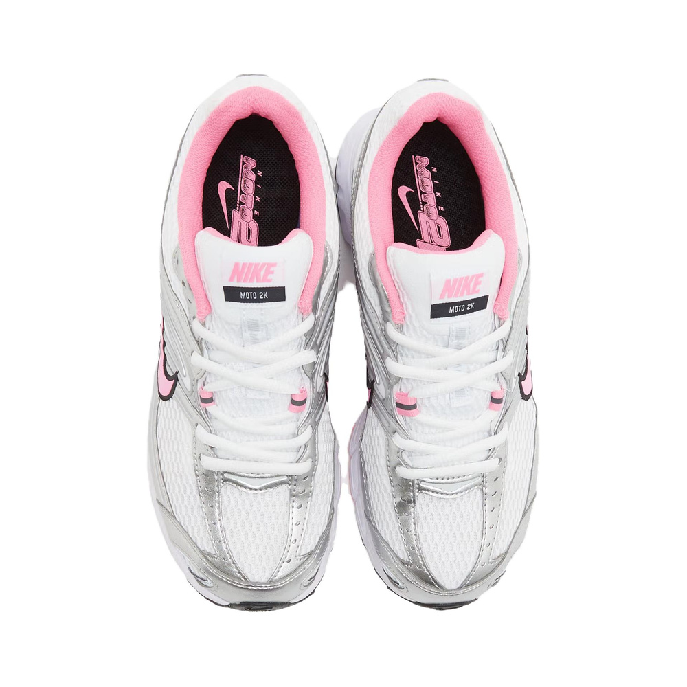 Nike Air Max Moto 2k 'White / Metallic Silver / Black / Pink Spell' Женские