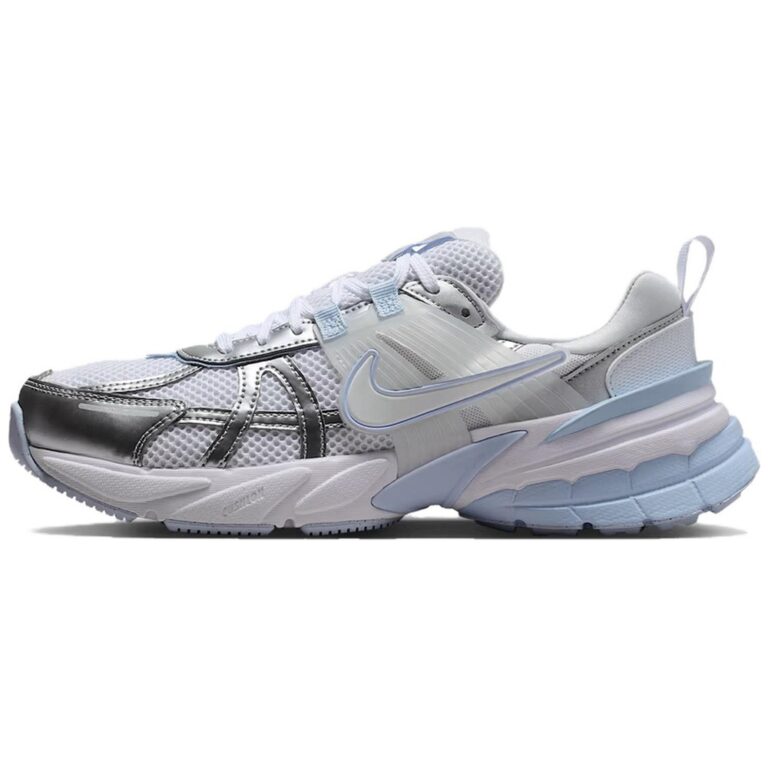 Nike V2K Run 'White / Metallic Silver / Hydrogen Blue / White' Женские