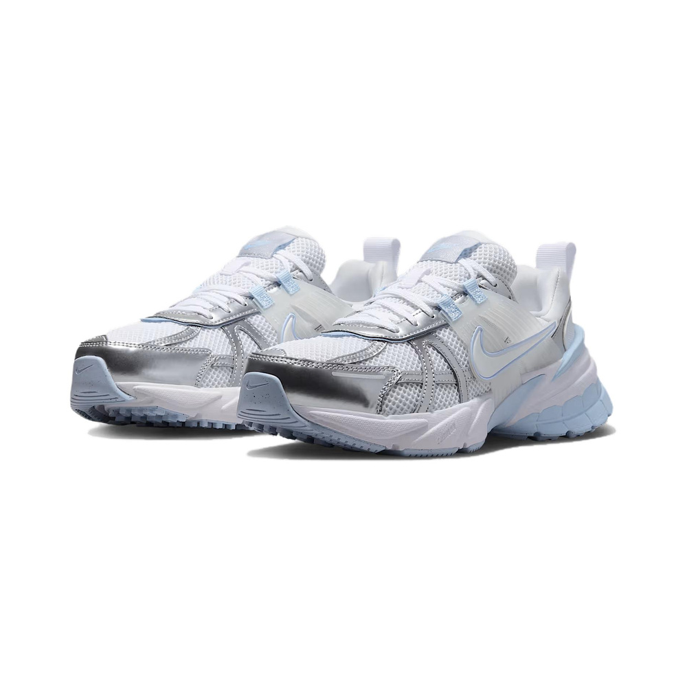 Nike V2K Run 'White / Metallic Silver / Hydrogen Blue / White' Женские