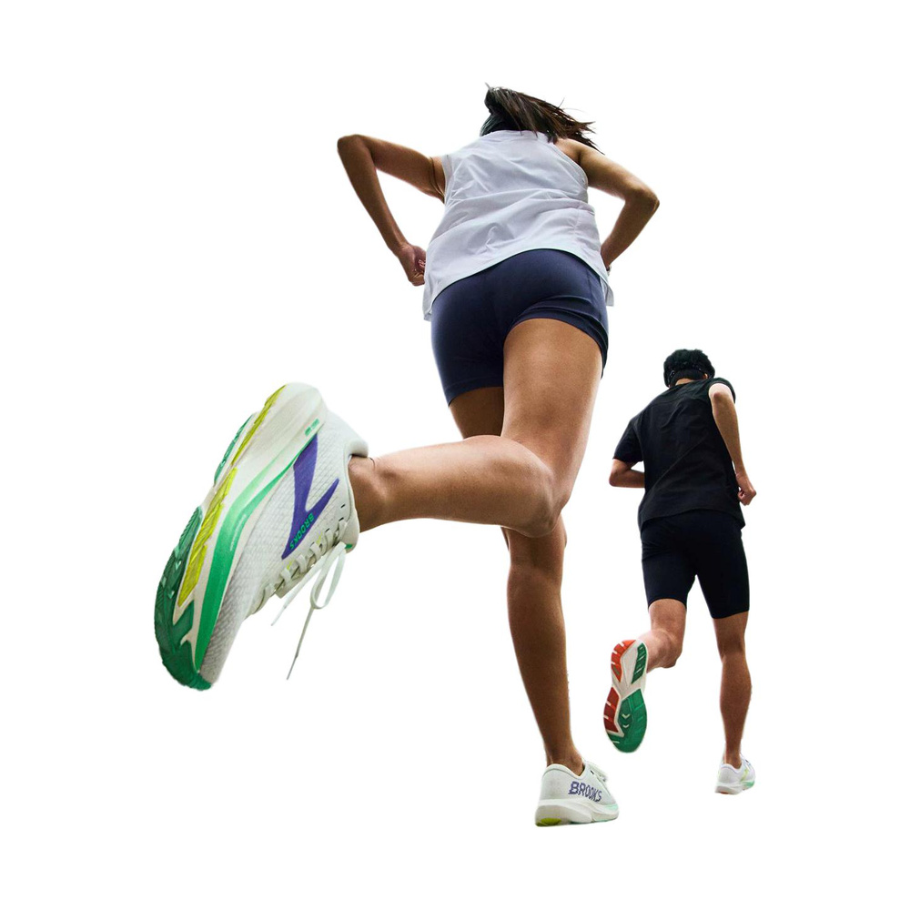 Brooks Ghost 'White / Purple / Green / Yellow' Женские
