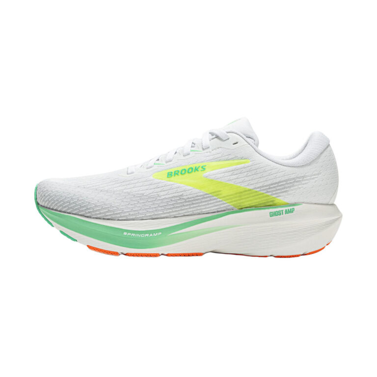 Brooks Ghost 'White / Green / Orange' Мужские