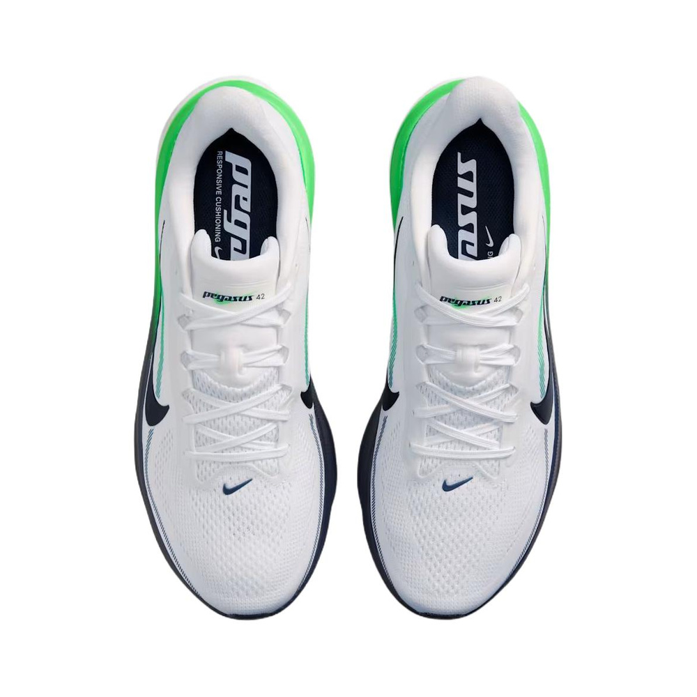 Nike Pegasus 42 'White / Green Spark / Midnight Navy' Мужские
