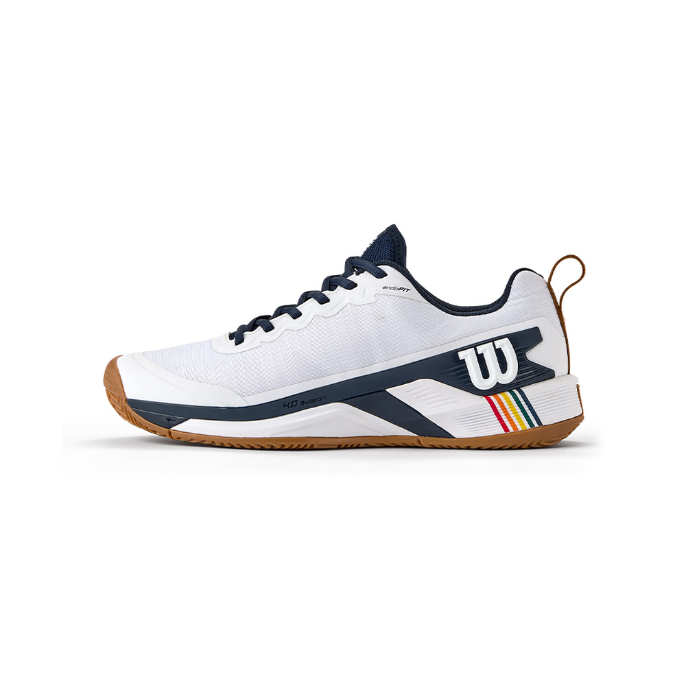White / Navy Blue / Brown