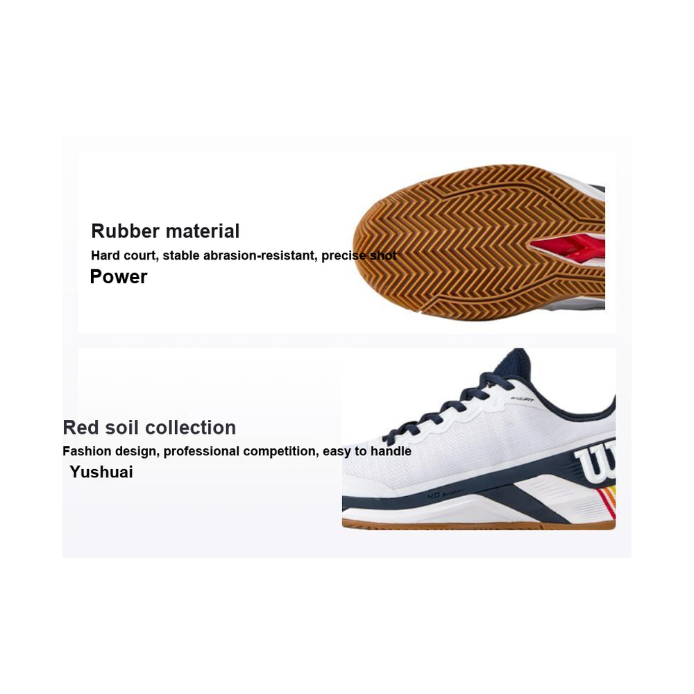 Wilson Rush Pro 4.5 'White / Navy Blue / Brown' Мужские