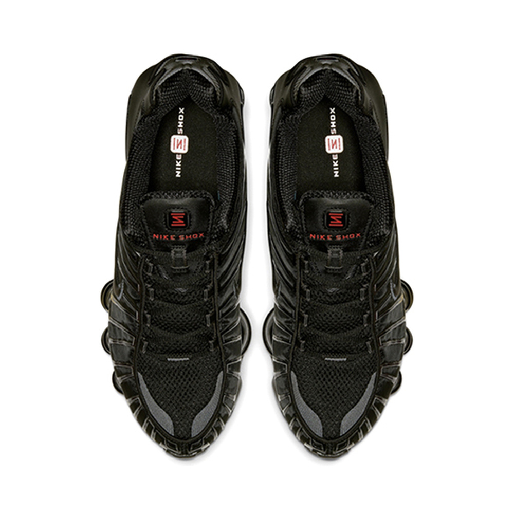 Nike Shox TL Series 'Black / Metallic Hematite / Max Orange / Black' Мужские