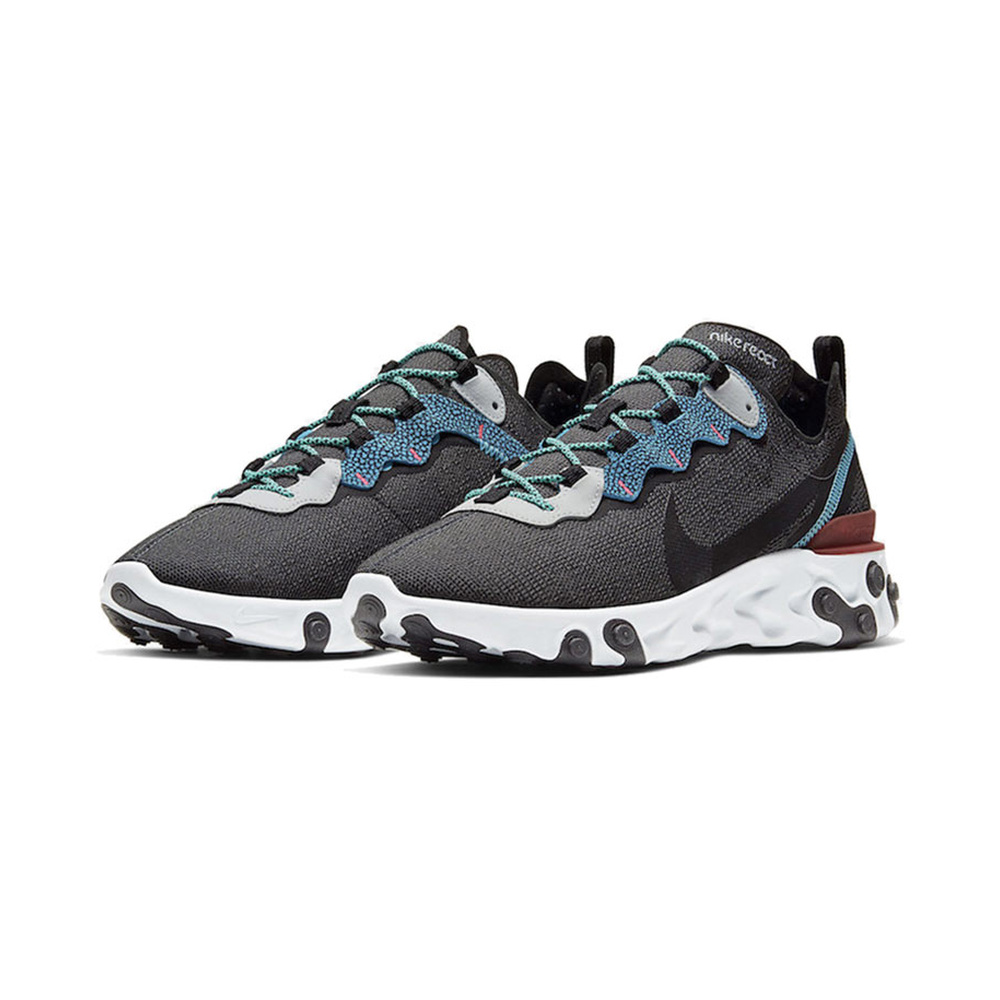 Nike React Element 55 'Black / Dark Smoke Grey / Black' Мужские