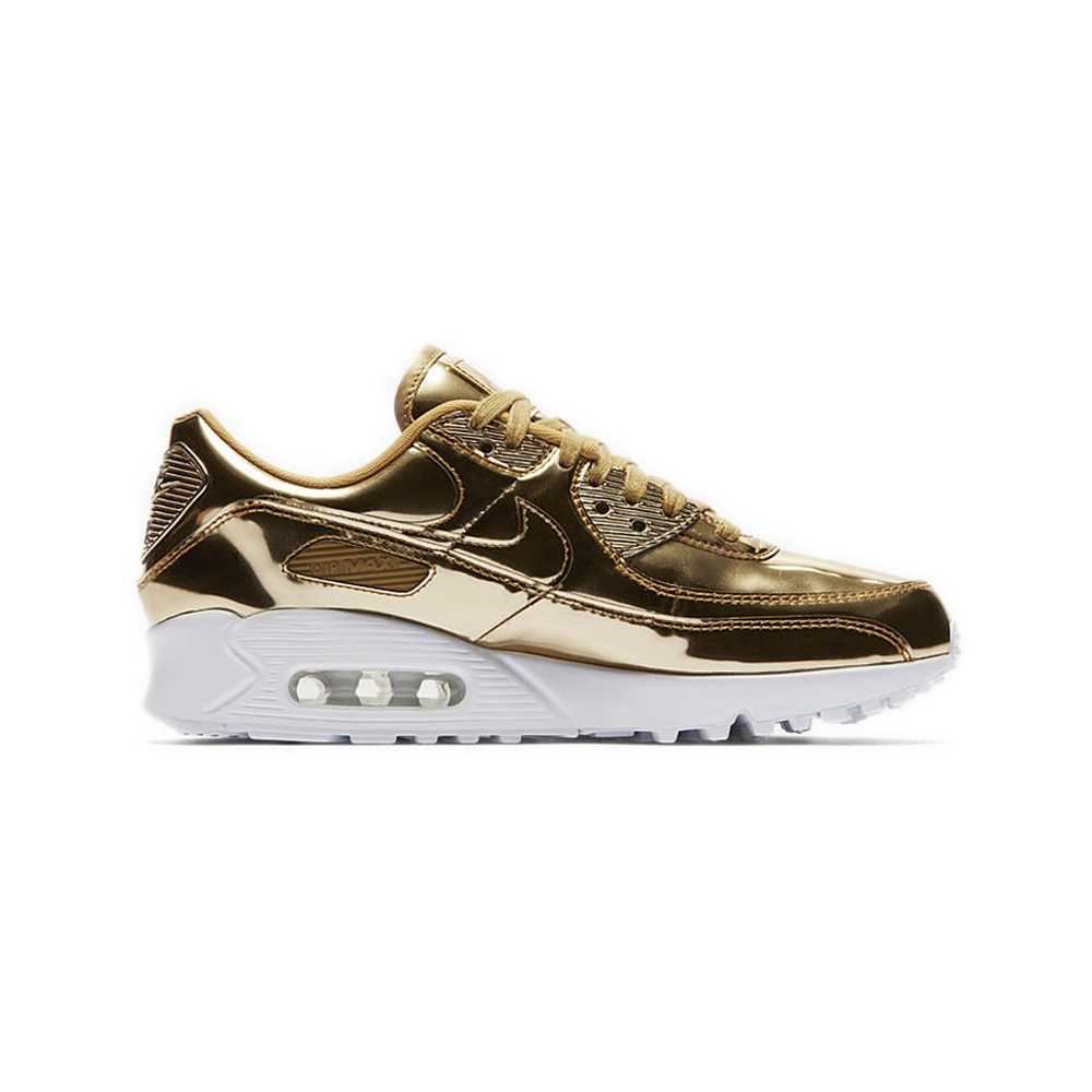 Nike Air Max 90 'Pale Ivory / University Red / Gum Dark Brown / Thunder Blue' Женские