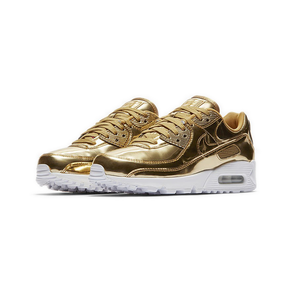 Nike Air Max 90 'Pale Ivory / University Red / Gum Dark Brown / Thunder Blue' Женские