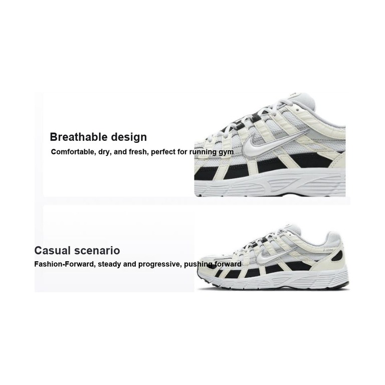 Nike P 6000 'Sail Wolf Grey Sail Wolf Grey Metallic Silver White' Мужские
