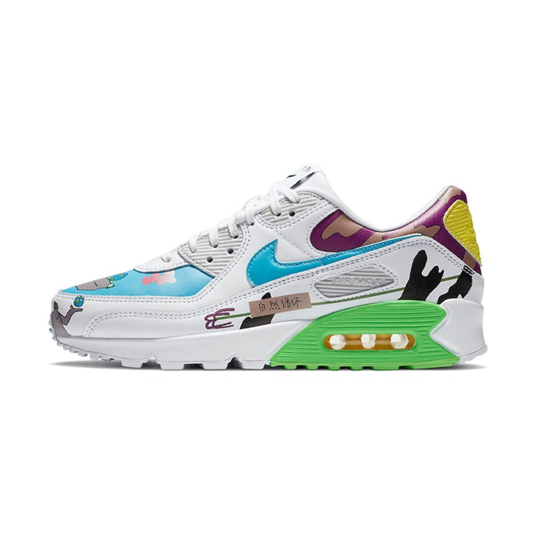 Nike Air Max 90 'Obsidian / Lime Blast / Polar / Pink Foam' Мужские