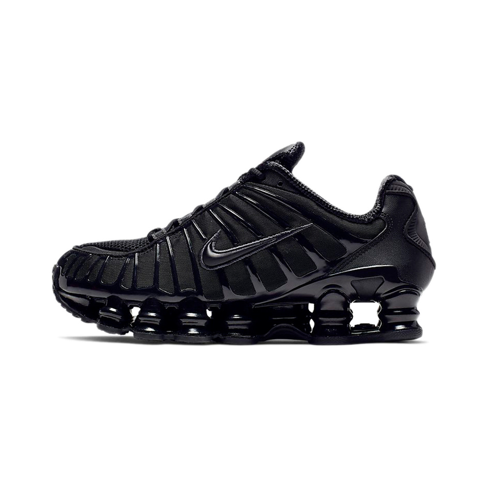 Nike Shox TL Series 'Black / Metallic Hematite / Max Orange / Black' Женские