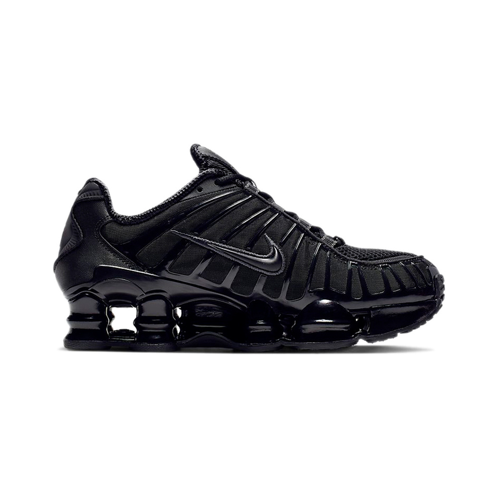 Nike Shox TL Series 'Black / Metallic Hematite / Max Orange / Black' Женские