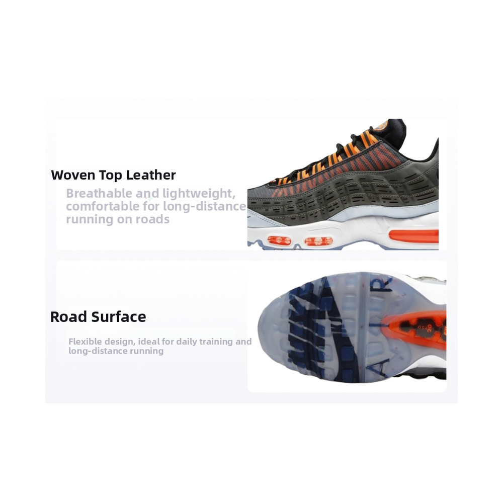 Nike Air Max 95 'Black / Hyper Crimson / White / Chrome' Мужские
