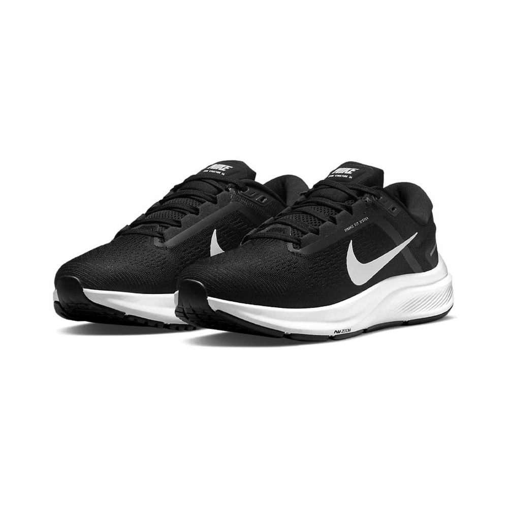 Nike Zoom Structure 24 'Black / Grey Fog / Laser Orange / White' Женские