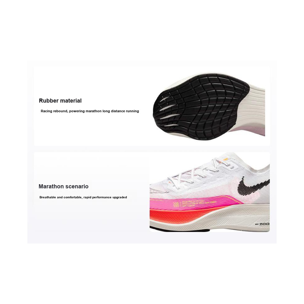 Nike ZoomX Vaporfly 'White / Smoke Grey / Black / Metallic Silver' Мужские