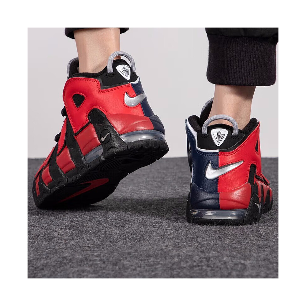 Nike Air More Uptempo 'Light Smoke Grey / Photon Dust / Hyper Crimson / Chrome' Мужские