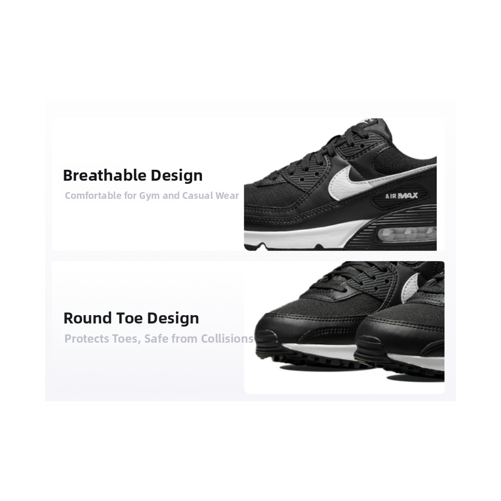 Nike Air Max 90 'Black / White' Женские