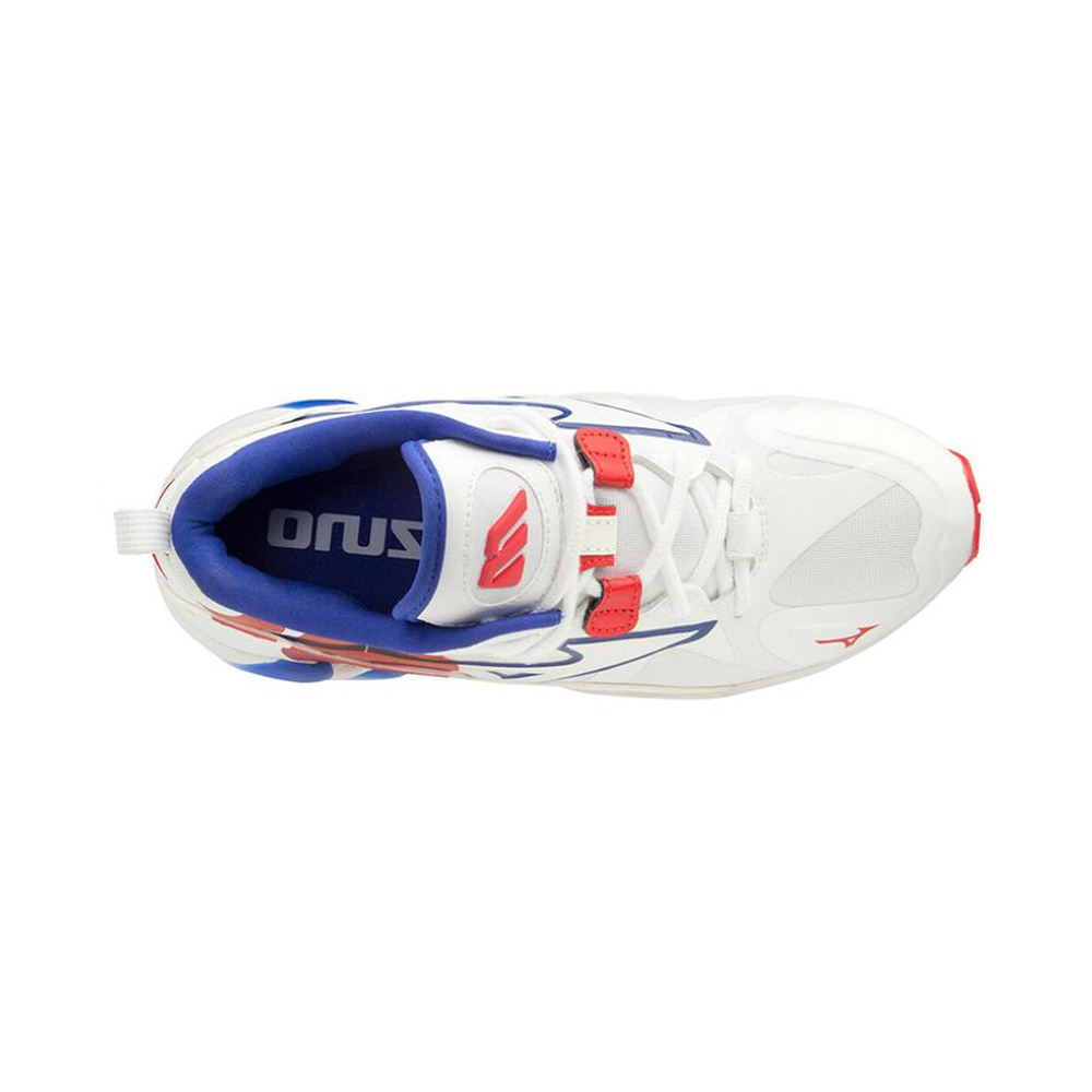 Mizuno Wave Rider 1 'White Red Blue' Мужские