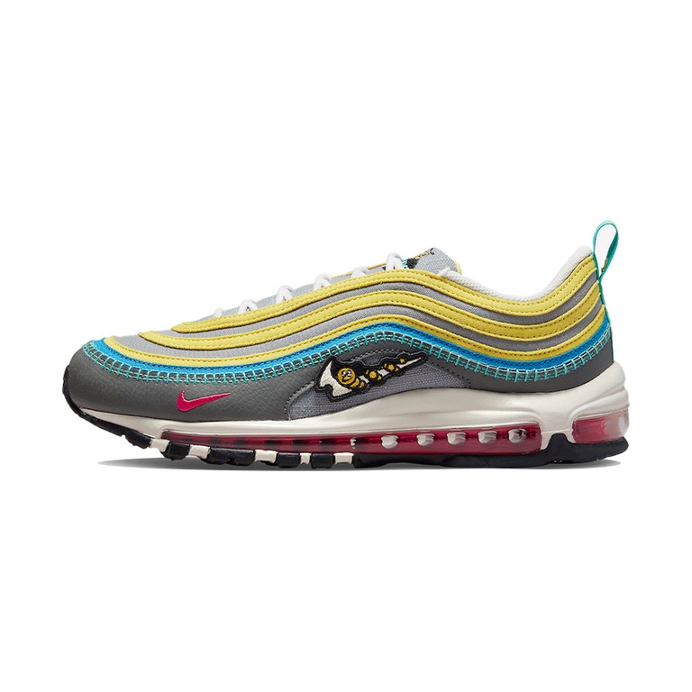 Nike Air Max 97 'Black / Hyper Crimson / White / Chrome' Мужские
