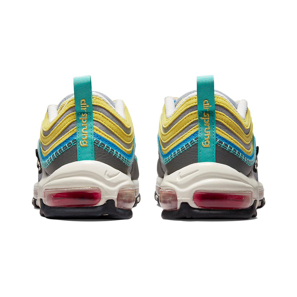 Nike Air Max 97 'Black / Hyper Crimson / White / Chrome' Мужские