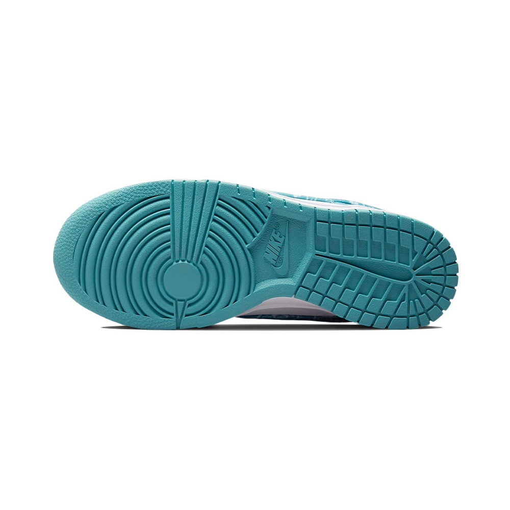 Nike Dunk Low 'White / White / Worn Blue / Worn Blue' Женские