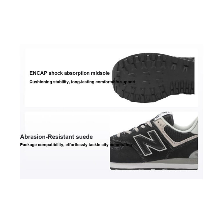 New Balance 574 'Top Running Black Grey' Мужские