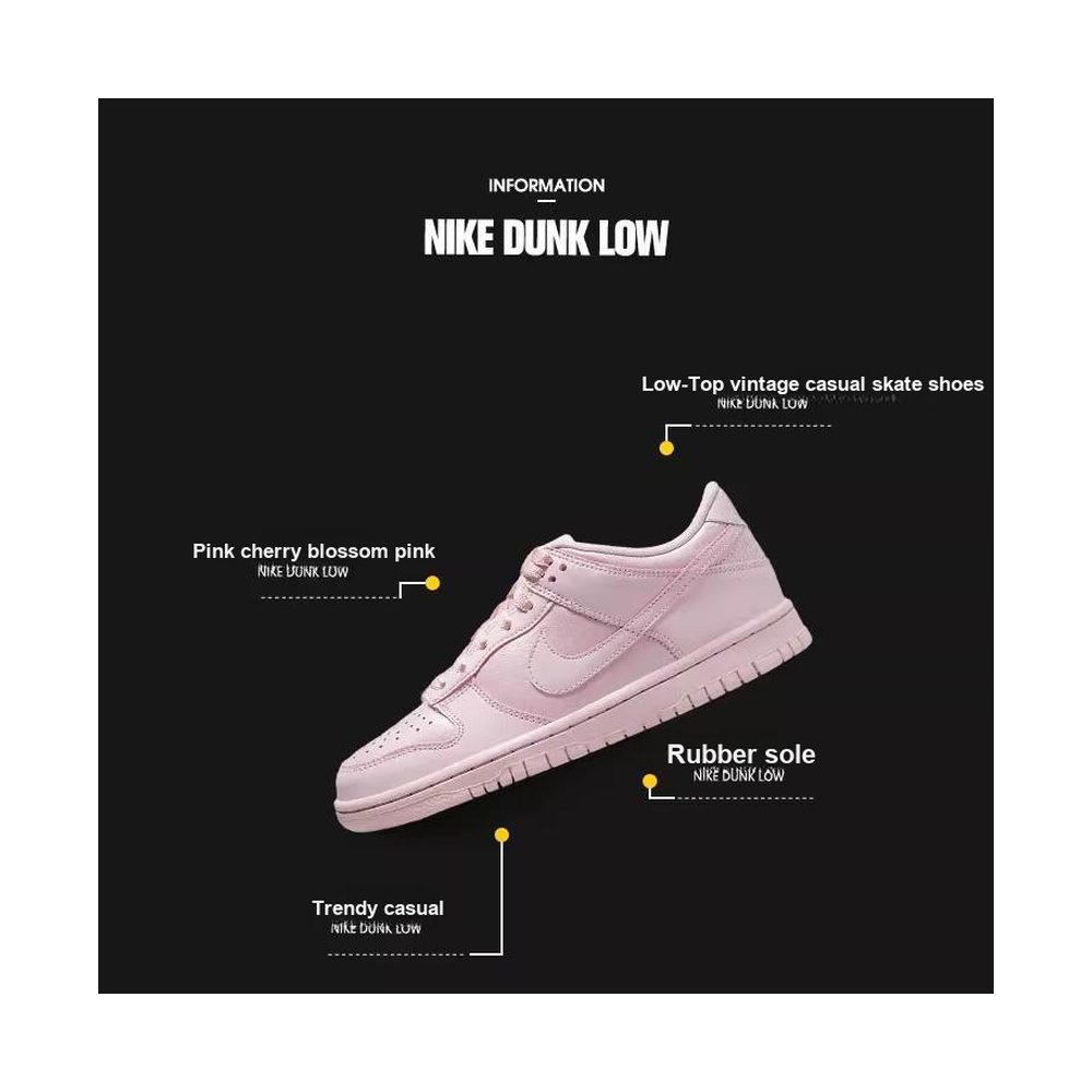 Nike Dunk Low 'White / Pure Platinum / Metallic Silver / Dark Obsidian' Мужские