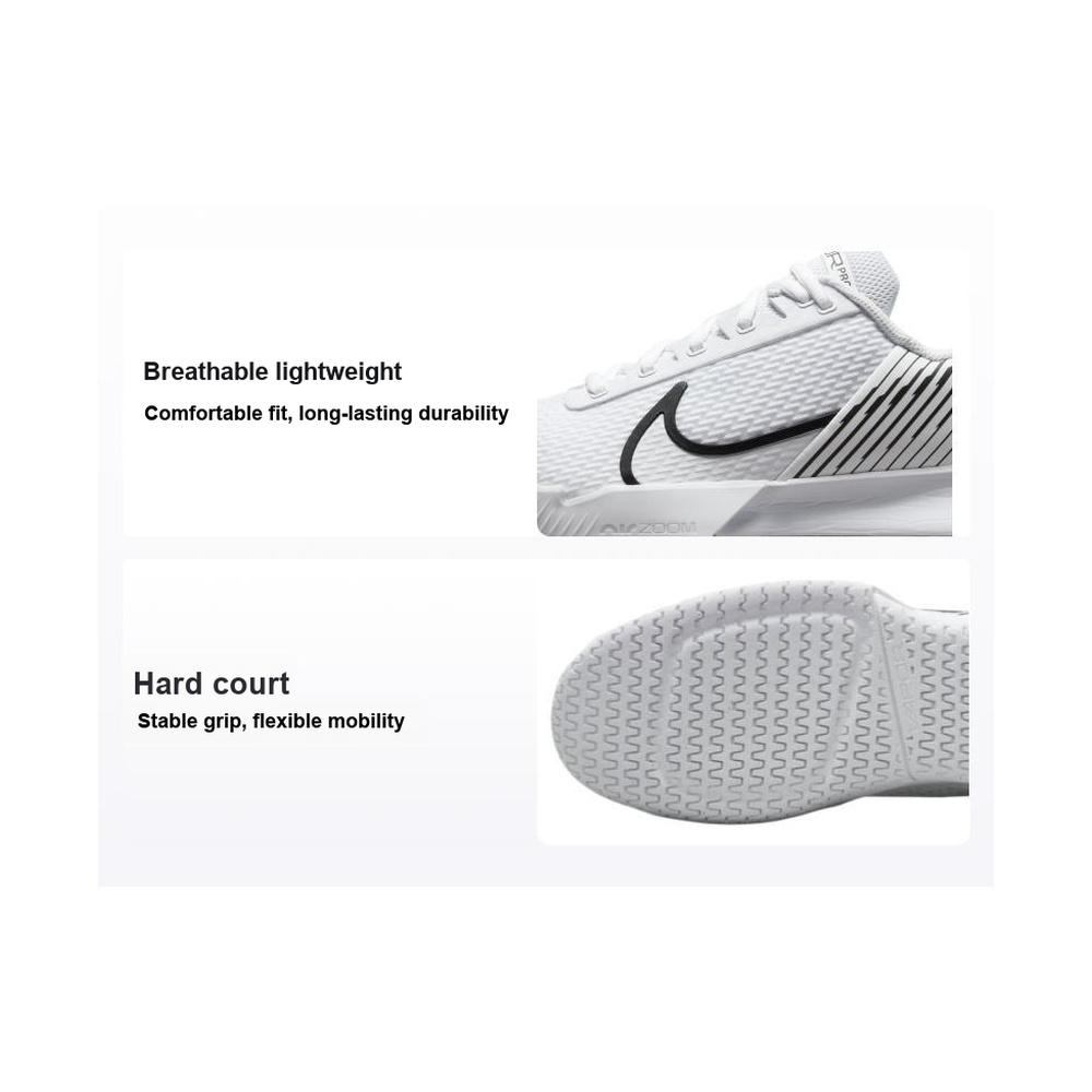 Nike Air Zoom Vapor Pro 2 'White / Metallic Cool Grey / Cool Grey / Black' Мужские