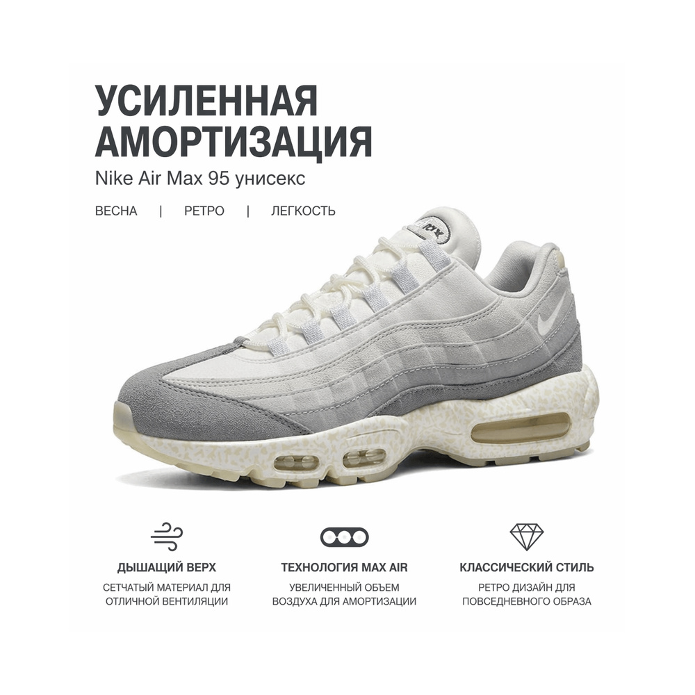 Nike Air Max 95 'Black / Anthracite / White' Мужские
