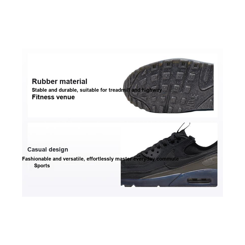 Nike Air Max 90 'Black / Hyper Crimson / Chrome' Мужские