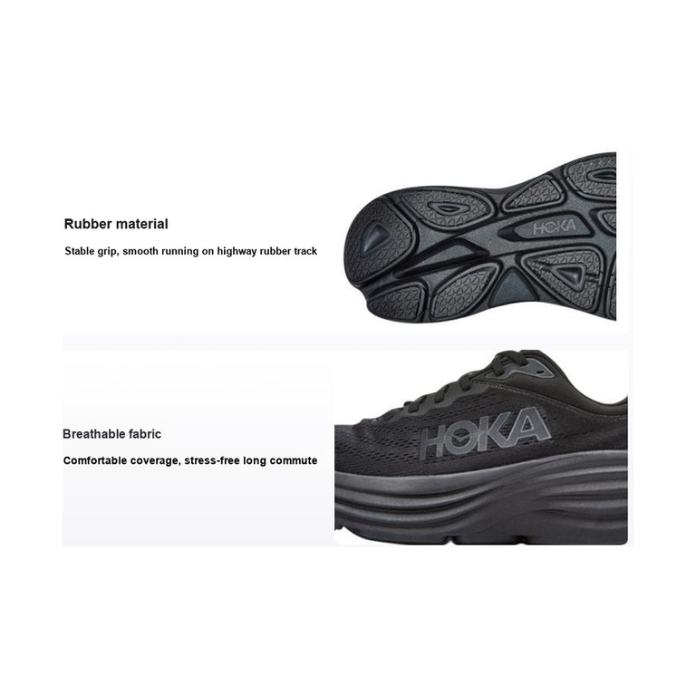 Hoka Bondi 8 'Black Black' Мужские