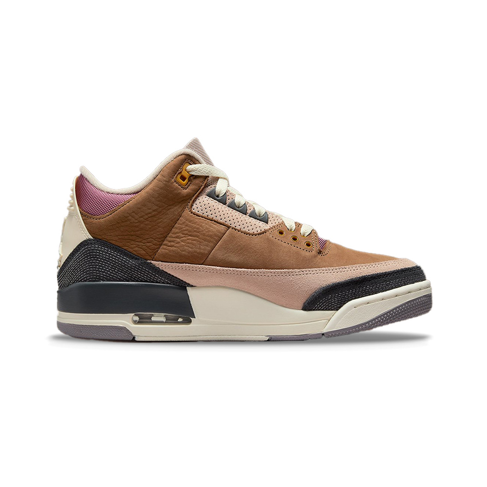 Air Jordan 3 'White / Black / Laser Crimson / Metallic Silver' Мужские