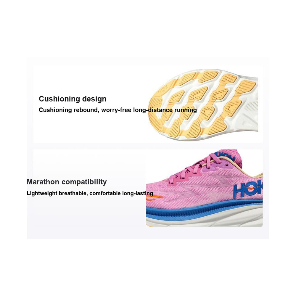 Hoka Clifton 9 'Cyclamen' Женские